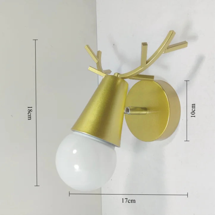 Nordic Gold Wall Sconce — Vintage Industrial Wall Light