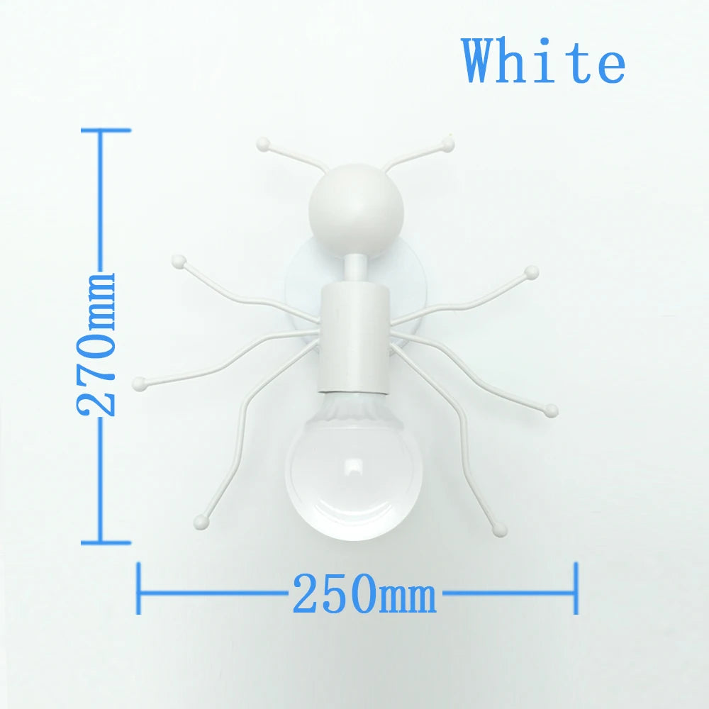 Creative Metal Robot Wall Lamp – E27 LED, 14 Colors