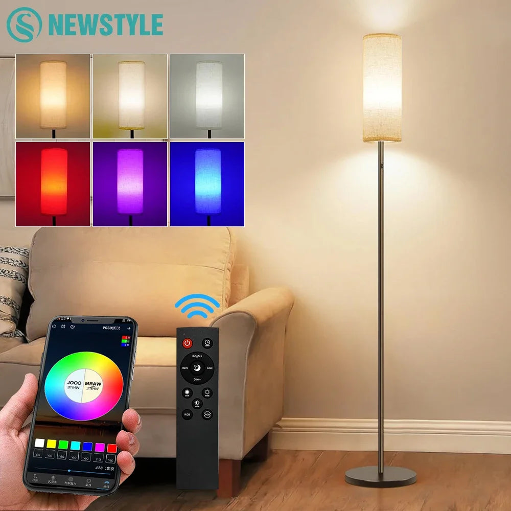 RGBW Smart Stehleuchte – Musik-Synchronisierung, Bluetooth- & App-Steuerung