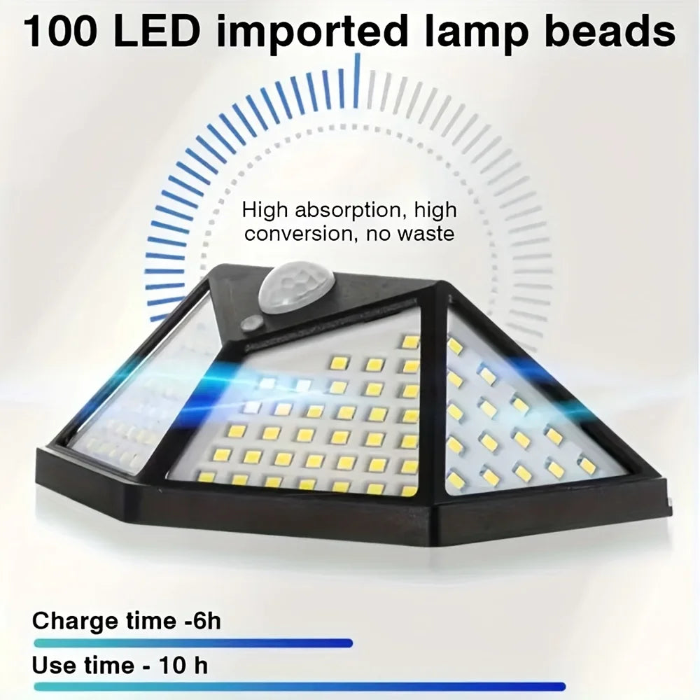 Solar LED Flood Light | 100 LED | Motion Sensor | 3 Modes