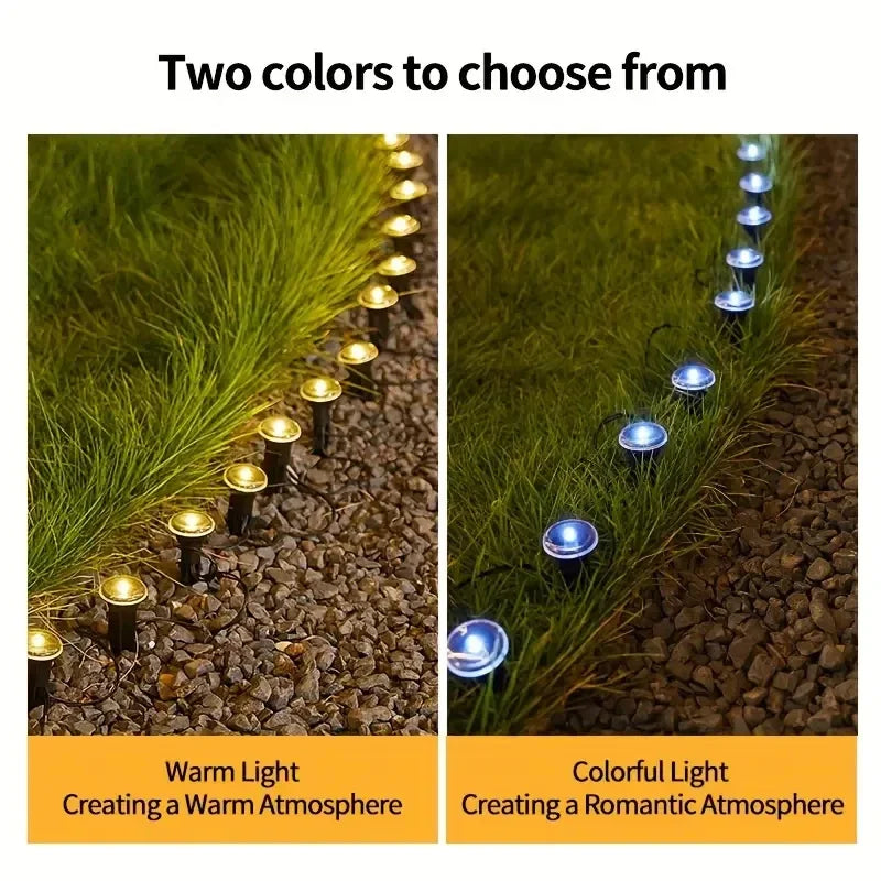 Solar Garden Pathway Light – 8 Modes, 15/30 LEDs, Waterproof