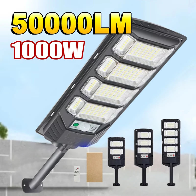 Solar-LED-Flutlicht – Bewegungssensor, IP65, 600W/800W/1200W