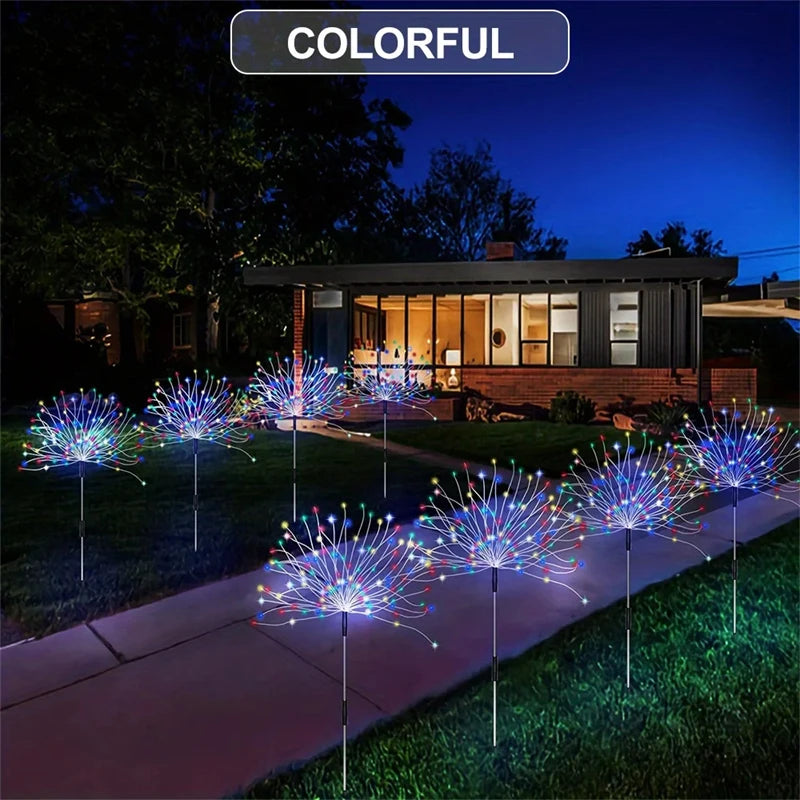 Solar-Feuerwerk-Licht – Garten- & Feiertags-Lichterkette für Draußen