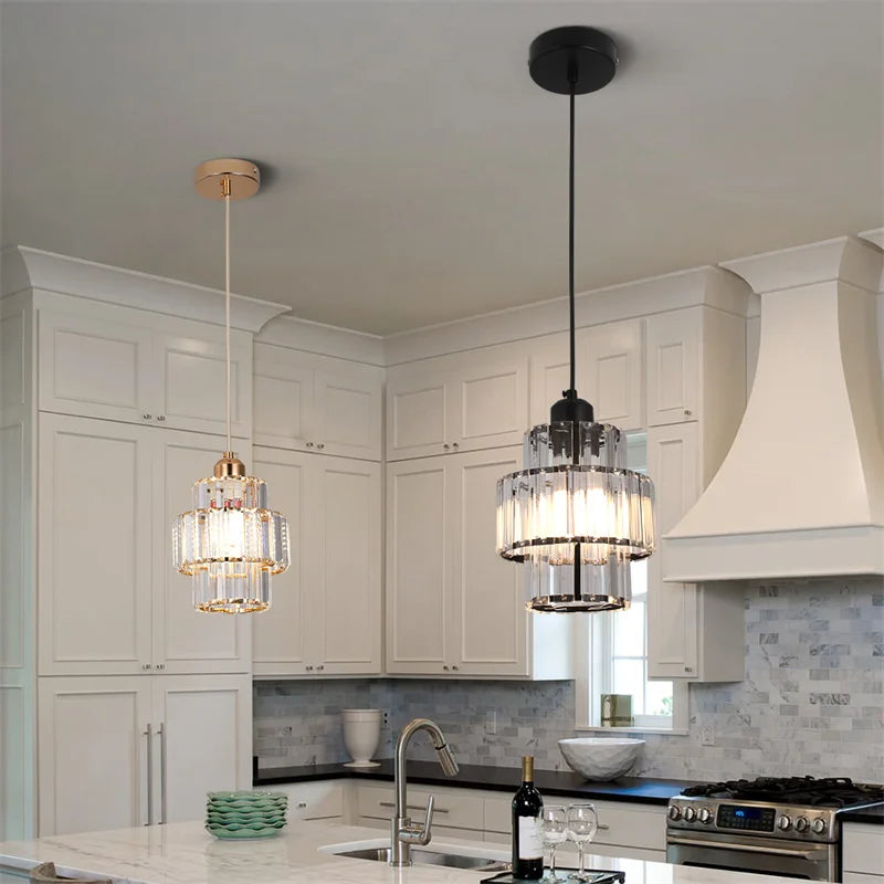 Creative Crystal LED Chandelier Pendant Lamp – E14 Hanging Light
