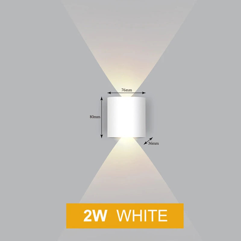 Aluminium-LED-Wandleuchte | Up & Down | IP65 | 2W–12W