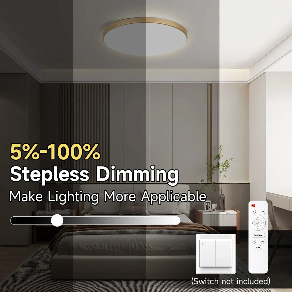 LED Deckenleuchte mit Fernbedienung – Dimmbar & RGB