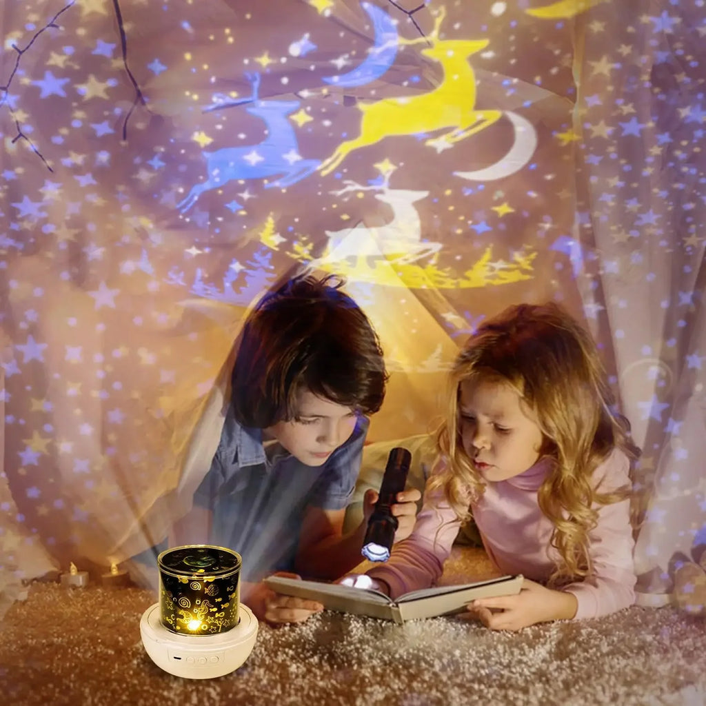 Star & Ocean LED Night Light Projector – 5 Films, 4 Colours, 360° Rotation