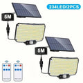 Solar-Bewegungssensor-Flutlicht – IP65 Outdoor-Sicherheitslampe mit Fernbedienung