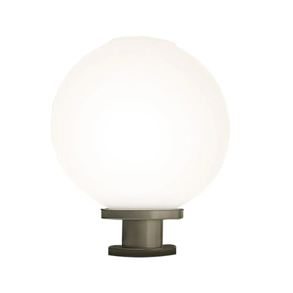 Solar Round Ball Column Lamp – Outdoor Garden & Courtyard Light