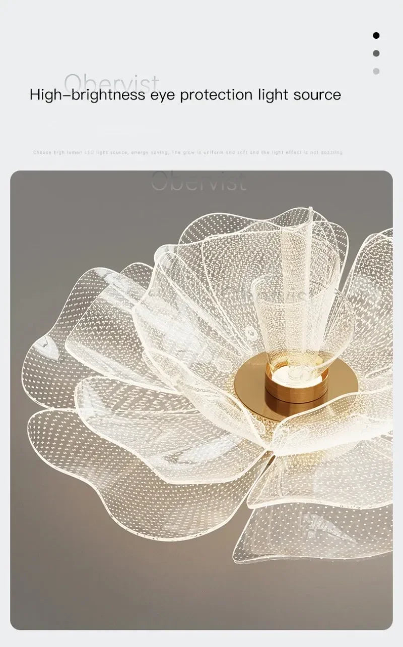 Luxury Flower Design LED Ceiling Light – 35, 45 or 55cm | Dimmable