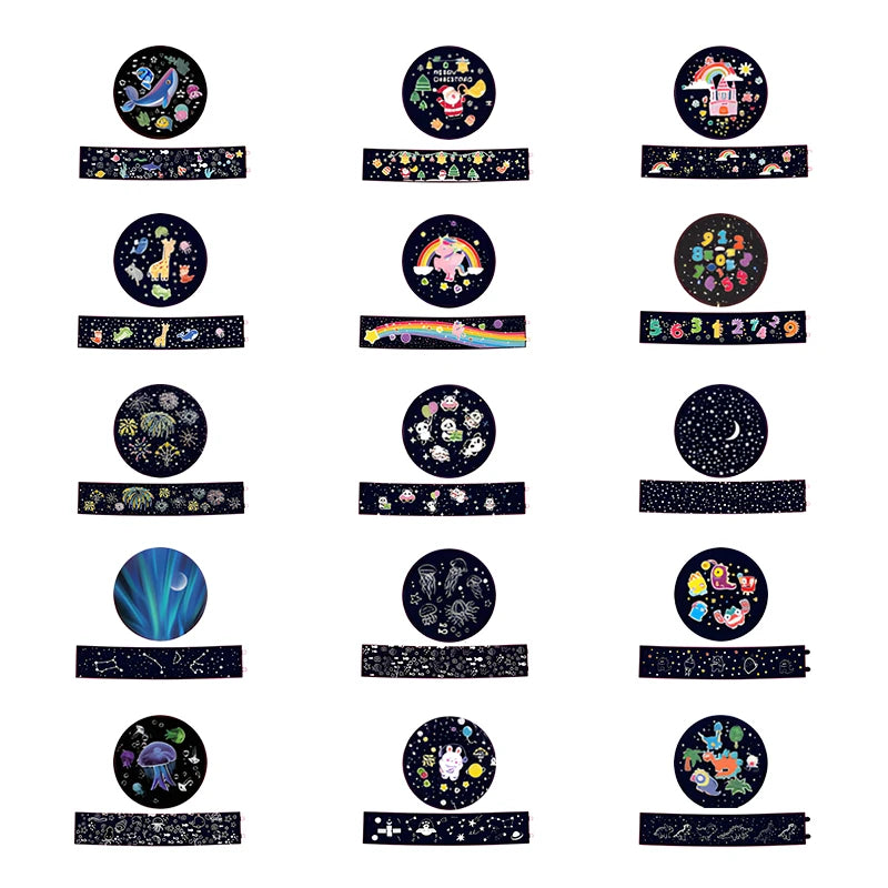 Star & Ocean LED Night Light Projector – 5 Films, 4 Colours, 360° Rotation