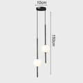 Modern LED Bedside Pendant Light – 1 or 2 Heads, 4 Light Modes