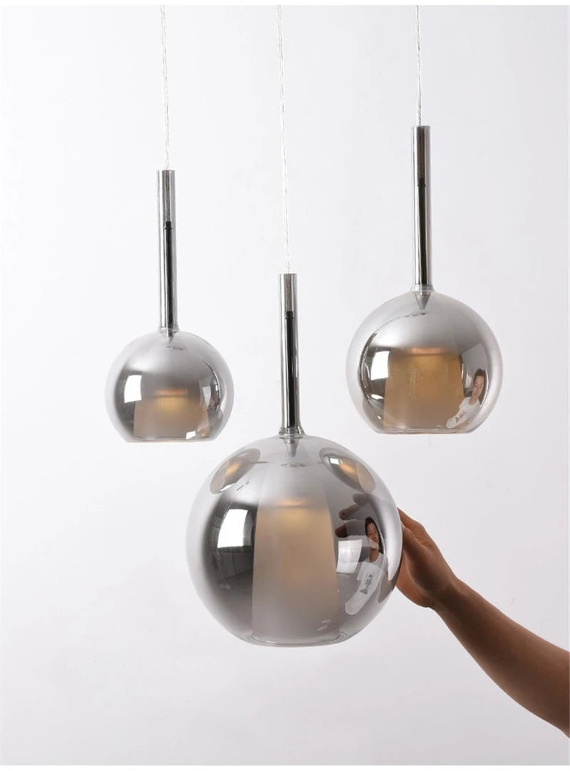 Glass Penta Glo LED Pendant Light – 15, 20 or 25cm | 4 Colours