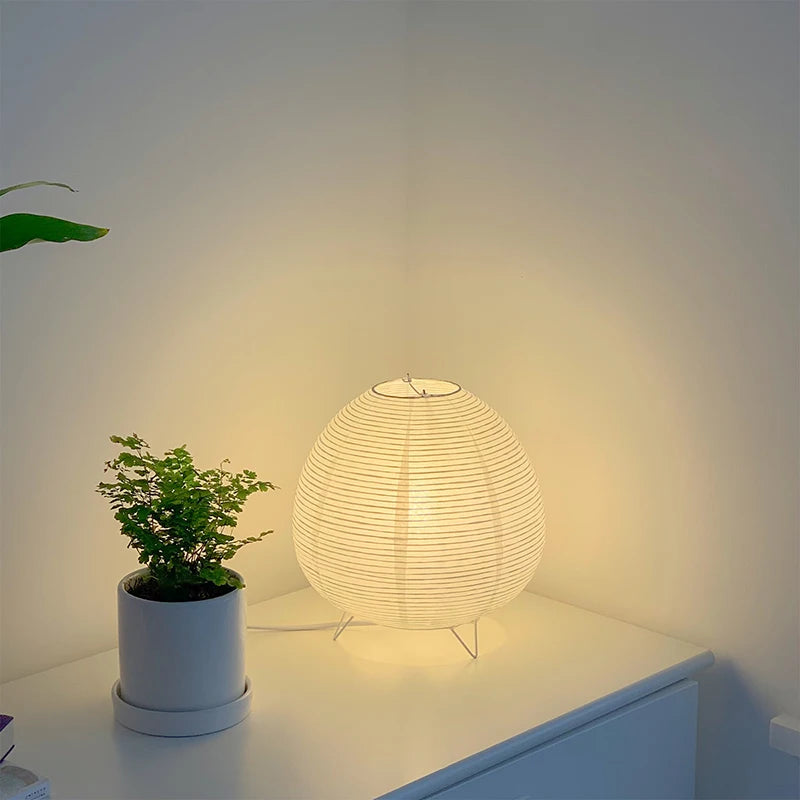Wabi Sabi LED stolna svjetiljka – nordijski papirnati sjenilo | AlohaHome