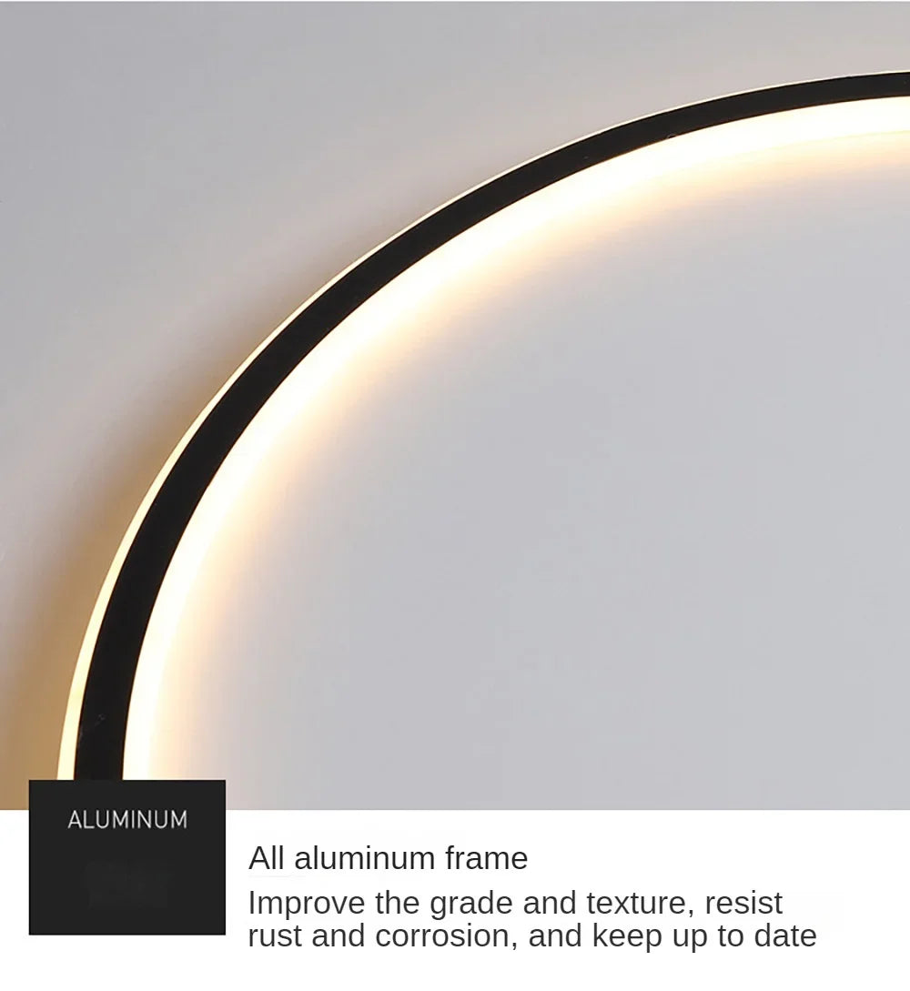Nordic Minimalist LED Ceiling Light – Round, 20/30 cm, 3 Colors