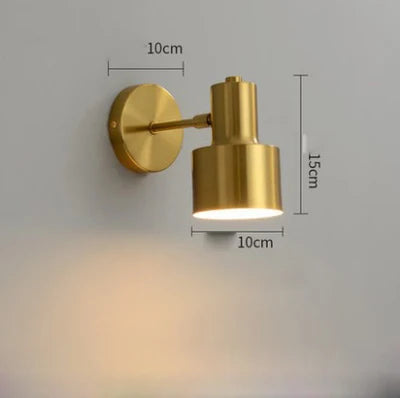 Nordic Gold Wall Sconce — Vintage Industrial Wall Light