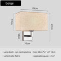 Nordic Fabric Wall Lamp – E27 LED Reading Light with Switch