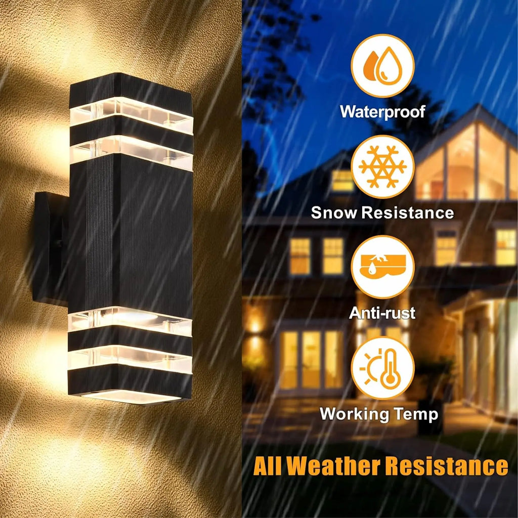 Wasserdichte LED-Wandleuchte – Austauschbare E27-Glühbirne