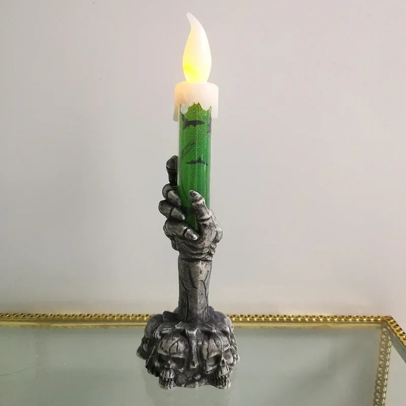 Halloween Skeleton Hand Candle Decoration – 15 cm