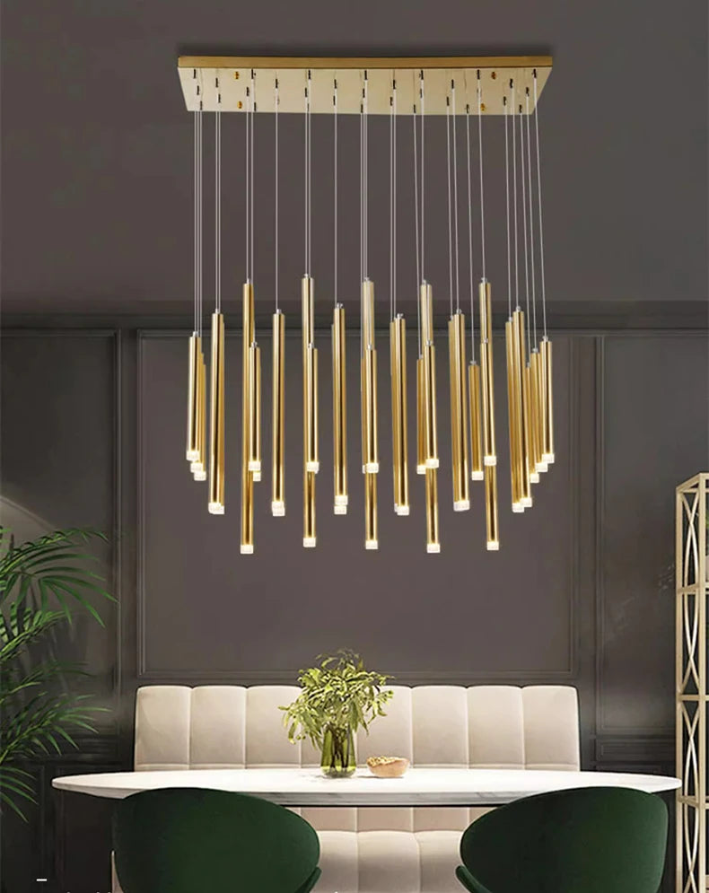 Modern LED Sputnik Chandelier – Smart Dimmable, 9–33 Heads