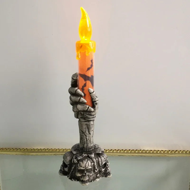 Halloween Skeleton Hand Candle Decoration – 15 cm