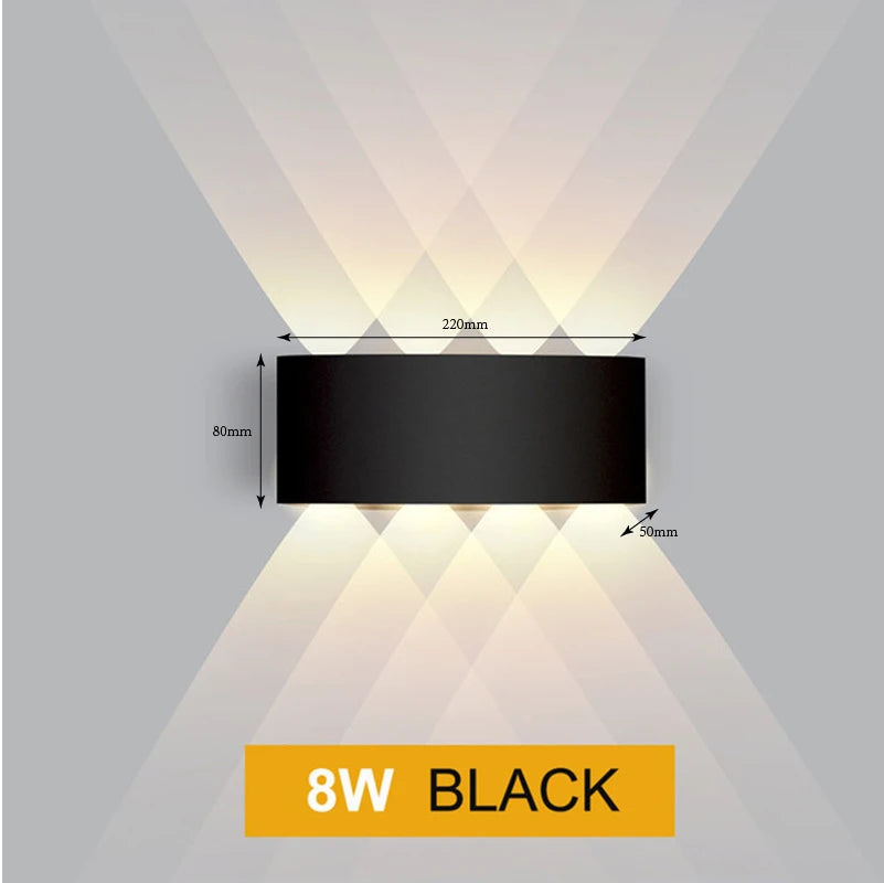 Aluminium-LED-Wandleuchte | Up & Down | IP65 | 2W–12W
