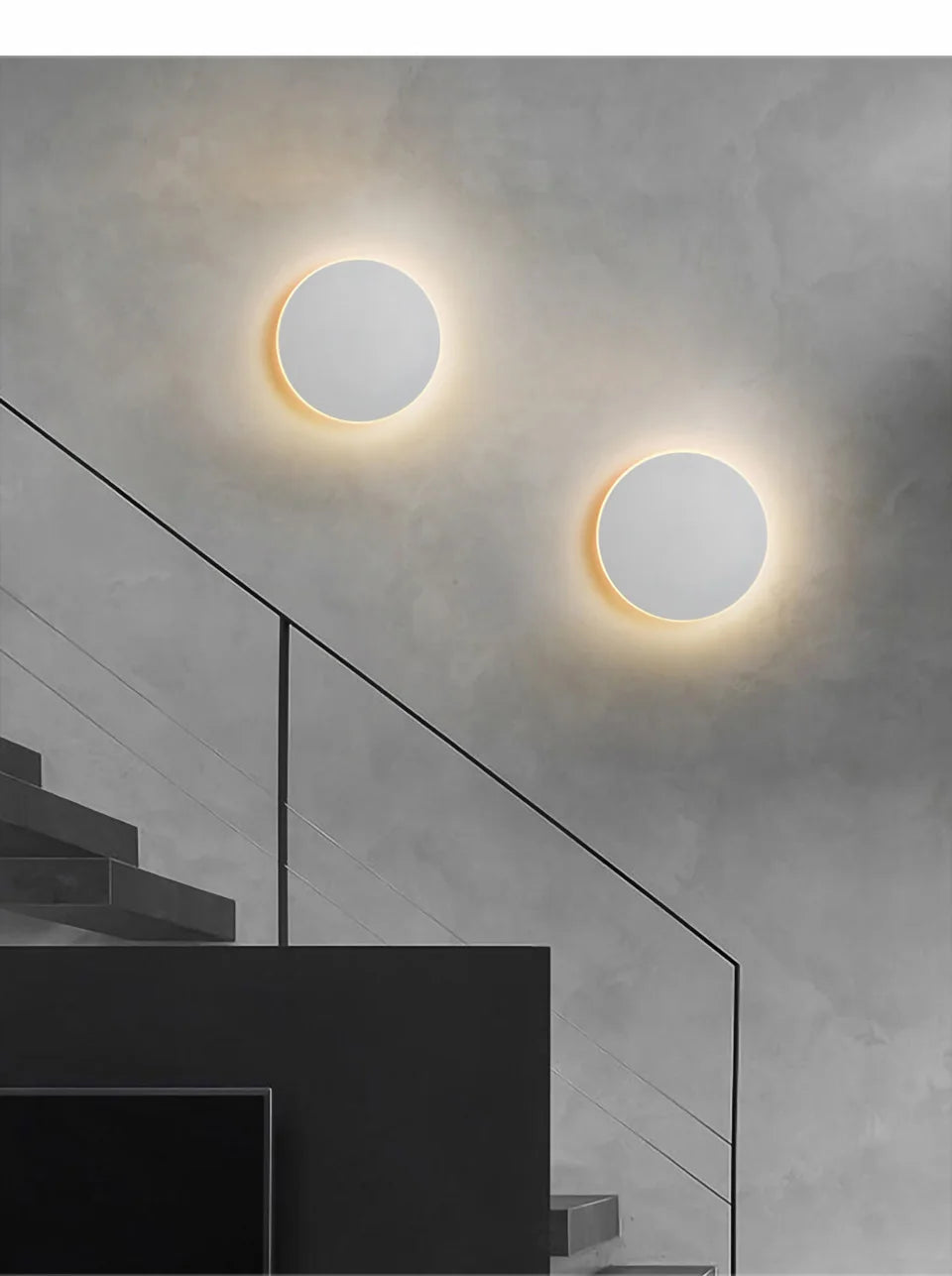 Nordijska okrugla LED zidna svjetiljka — Eclipse dizajn | AlohaHome