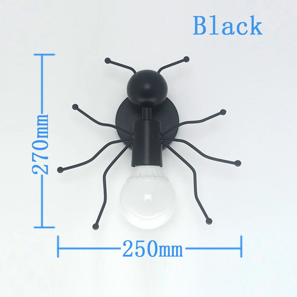 Creative Metal Robot Wall Lamp – E27 LED, 14 Colors