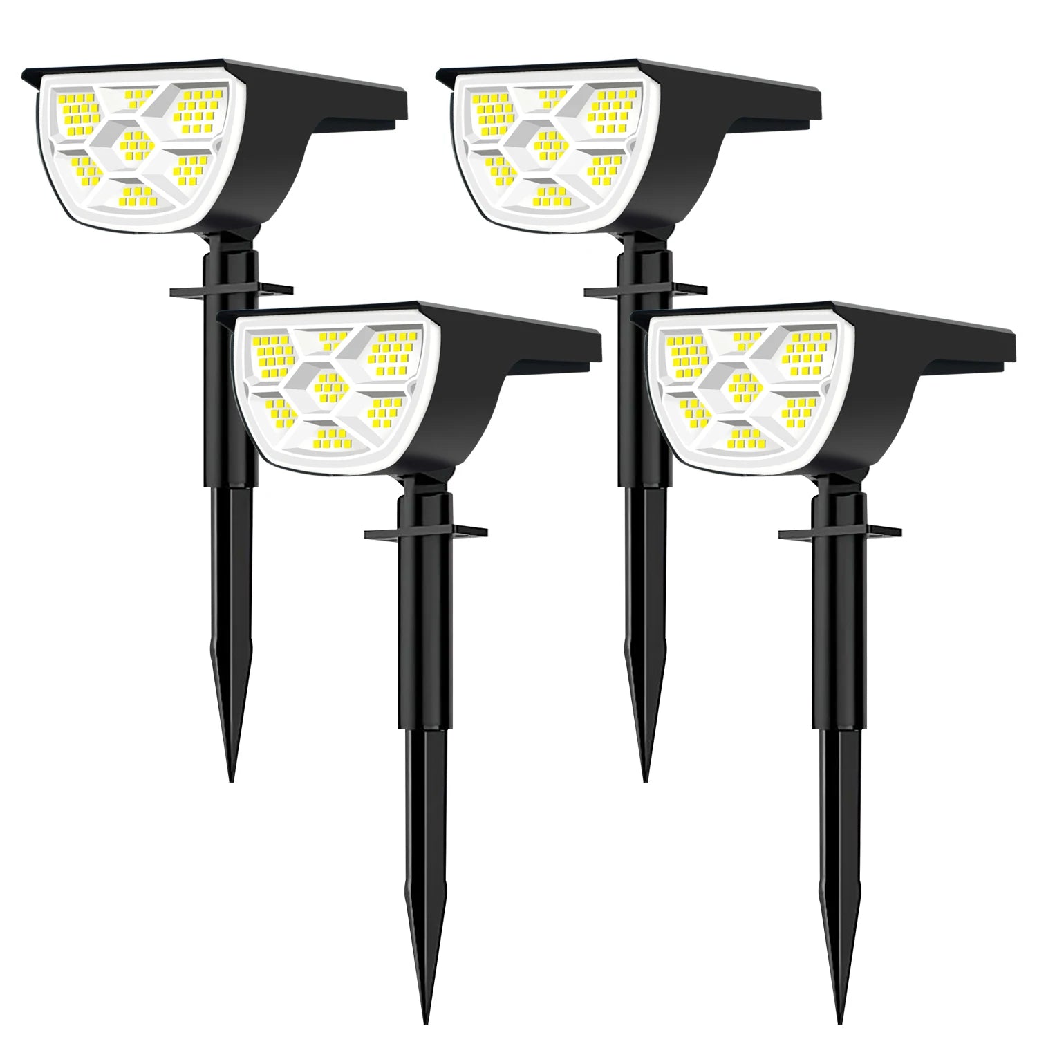 Solar-Landschaftsstrahler | 68–72 LEDs | 3 Modi | IP65
