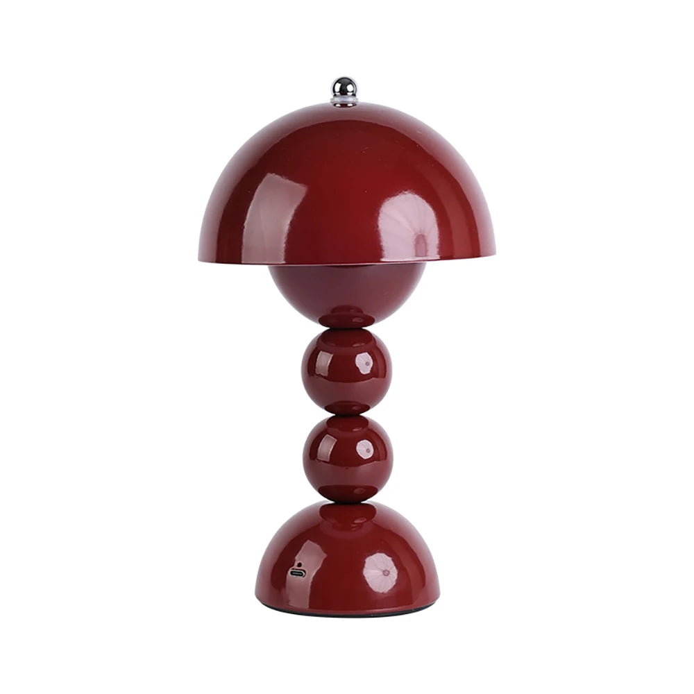 Nordic Touch LED Tischlampe — 3-Farben Stufenloses Dimmen, Akkubetrieben