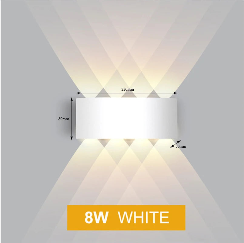 Aluminium-LED-Wandleuchte | Up & Down | IP65 | 2W–12W