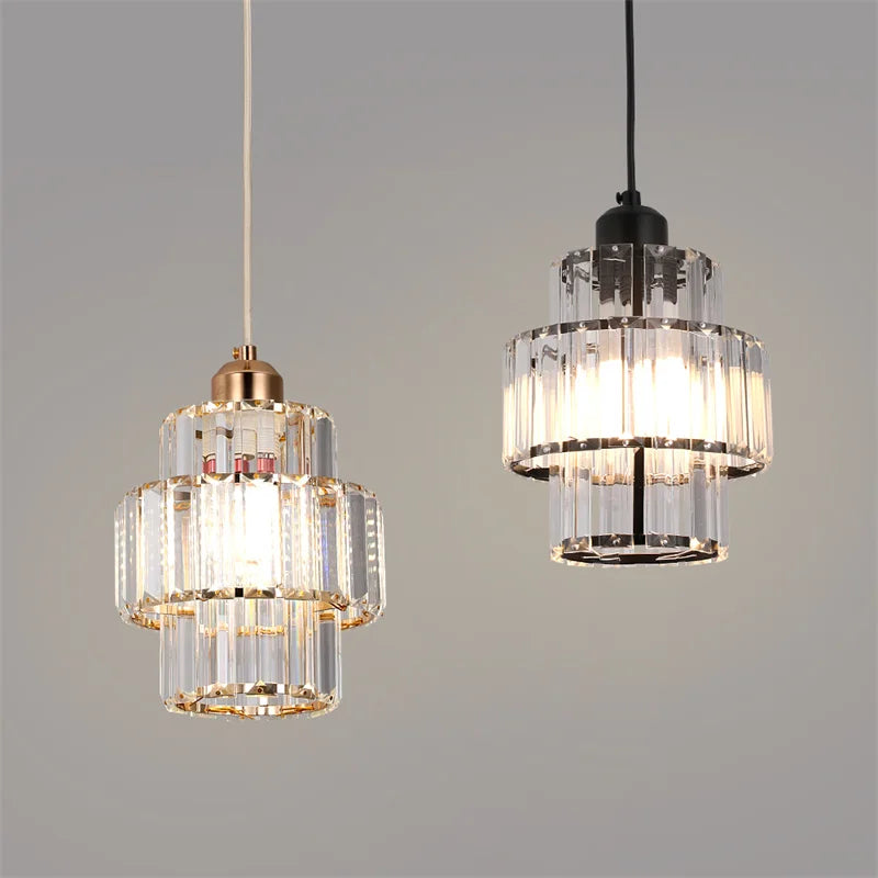 Creative Crystal LED Chandelier Pendant Lamp – E14 Hanging Light