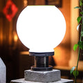 Solar Round Ball Column Lamp – Outdoor Garden & Courtyard Light