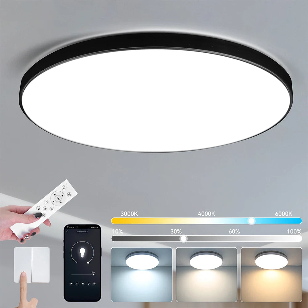 LED Deckenleuchte mit Fernbedienung – Dimmbar & RGB