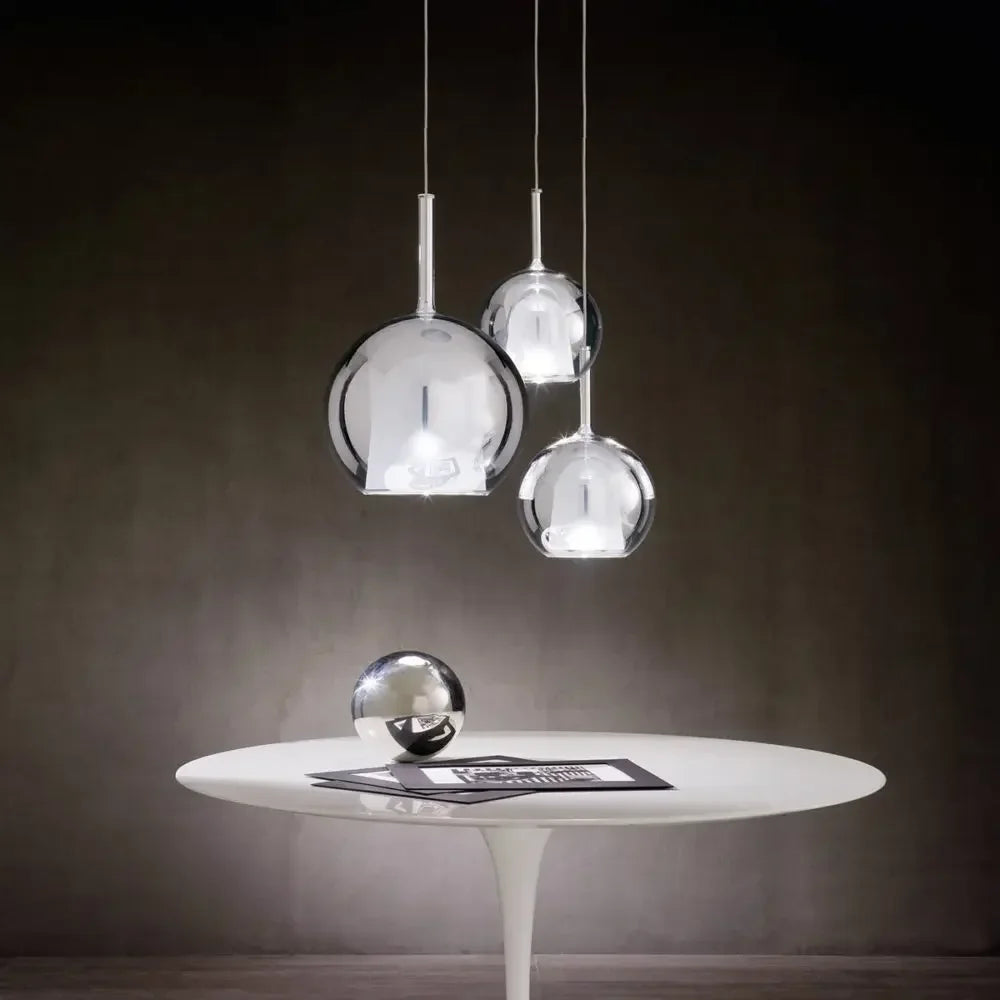 Glass Penta Glo LED Pendant Light – 15, 20 or 25cm | 4 Colours
